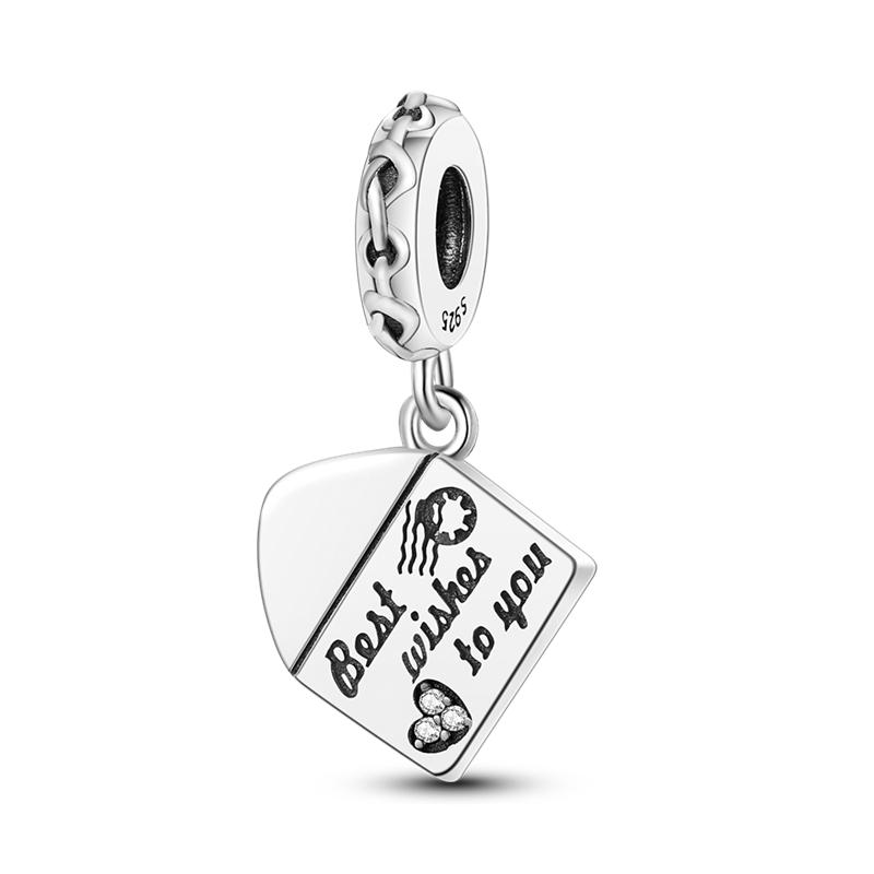 Copper Charms Tower Angel Wings Gothic Style Pendant Fit 4Mm Hole Diameter Bracelet For Women Diy Jewelry Making