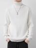 Men's Korean Style High Neck Sweater - Trendy Warm Autumn/Winter Knitwear for Casual Wear