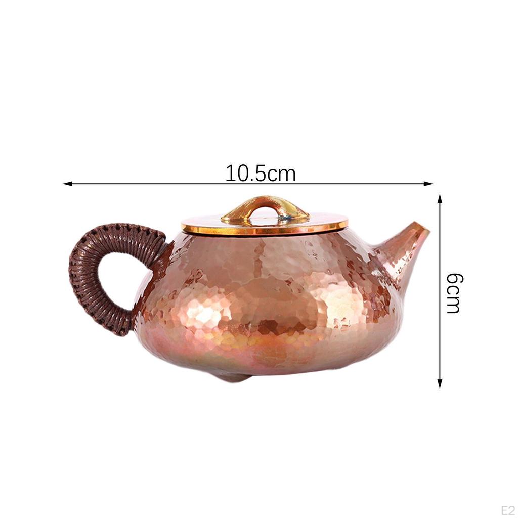 Loose Leaf Tea Maker Copper Teapot 300ml Comfortable To Grip Kung Fu Pot Kettle for