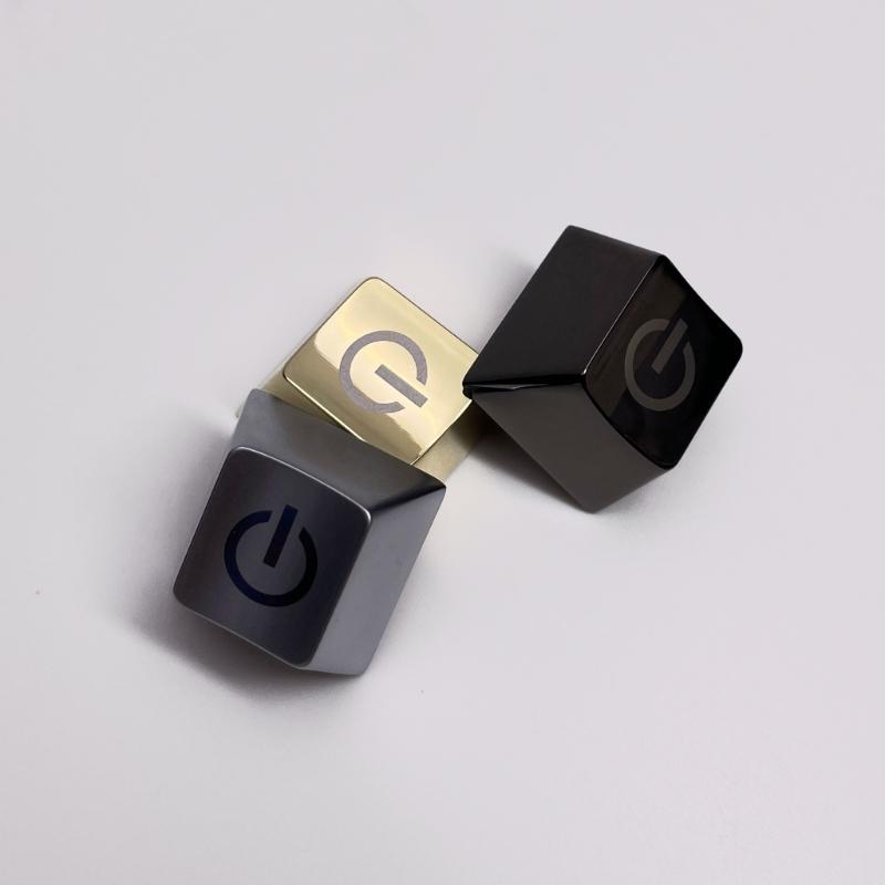 Zinc Alloy Keycap Metal ESC Keycap with Engraved Power Switching Sign For Mechanical Keyboards Customization