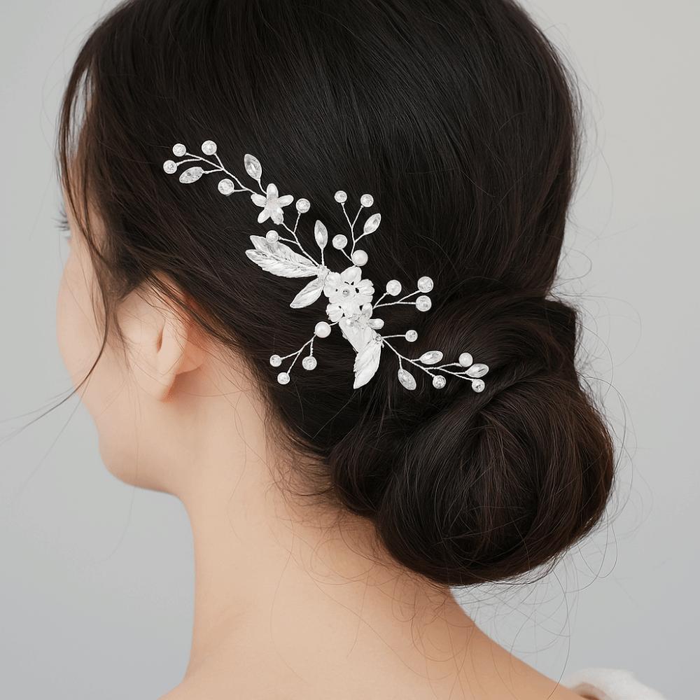 Luxury Crystal Hair Clip Elegant Wedding Hair Accessories Versatile Hair Ornaments  Formal Events