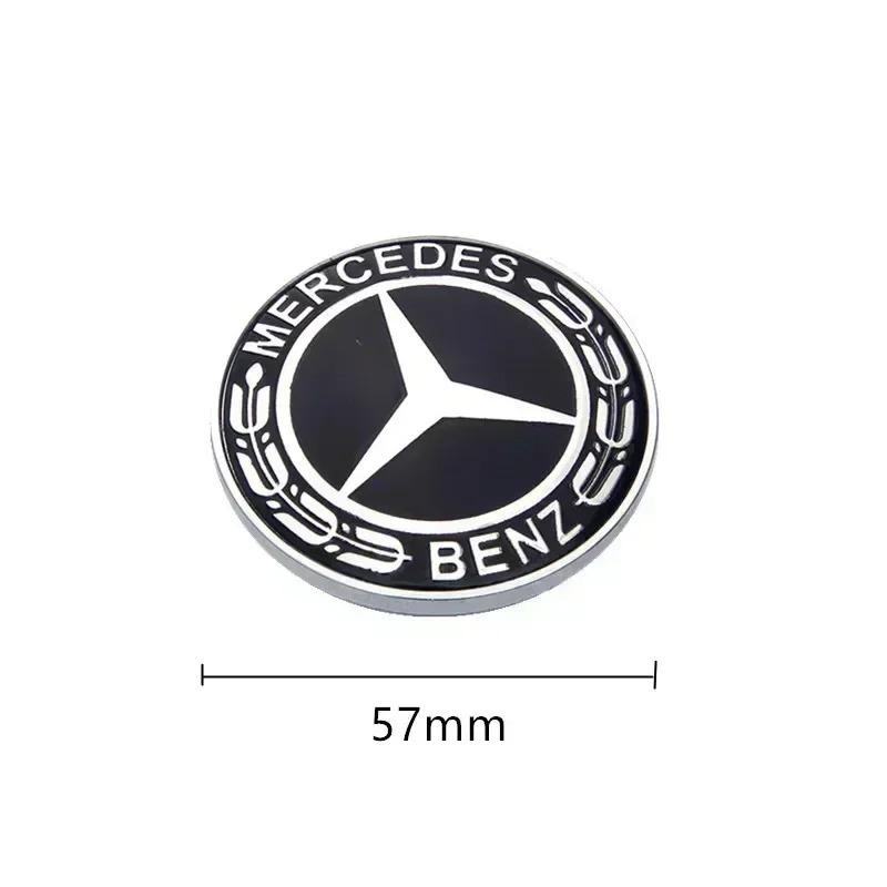 1pcs 57mm Car Hood Emblem Badge Bonnet Emblem For Mercedes Benz W124 W140 W163 W202 W203 W204 W210 W211 W205 A2048170616 EUVWX1