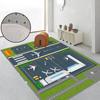 1pcs Kids Play Area Rugs Living Room Airport Landing Strips Top View Airplane Arrival 3D Rug Kids' Bedroom Playroom Decor