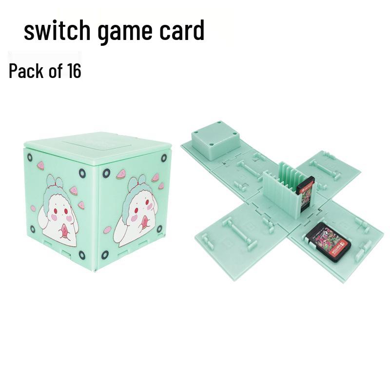 Switch OLED Console Game Card Storage Case - Large Capacity Folding Cartridge Holder