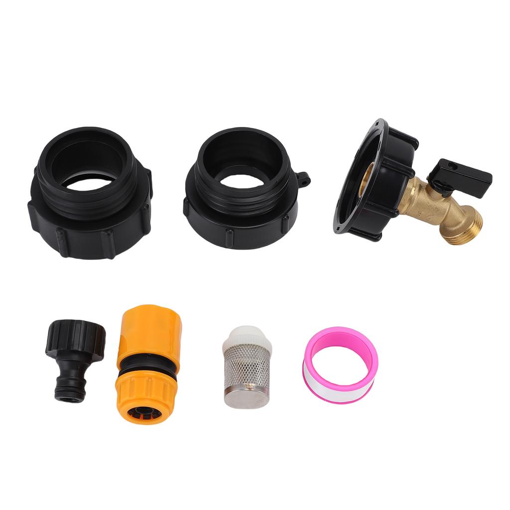 IBC Tote Tank Adapter IBC Tote Hose Adapter 62 Fine Thread S60x6 Water Tank Hose Connector Tap Brass