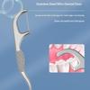Stainless Steel Toothpick Set Portable Reusable Tooth Cleaner Kit with Travel Case for Everyday Oral Hygiene