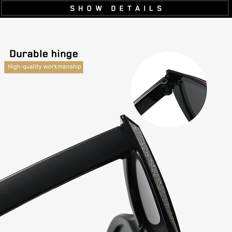 2026 New Cat Eye Large Frame Sunglasses, European American Ins Trendy Outdoor Retro Sun Glasses, UV Protection Eyewear for Daily Outfit