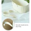 Metal Hanging Flower Pots for Railing Fence Planter Box with Detachable Hooks Drainage Holes for Outdoor Plant Balcony
