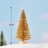 Sisal Snow Landscape Architecture Tree with Small Miniature Christmas Trees for Tabletop Decor Crafts