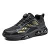 Spring and Summer New Men's Outdoor Shoes Swivel Buckle Breathable Lightweight Sports Shoes Wearresistant Large Sole Men's Shoes