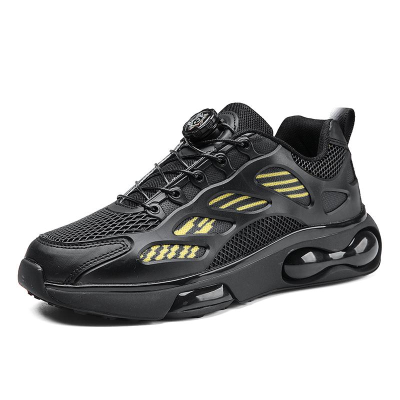 Spring and Summer New Men's Outdoor Shoes Swivel Buckle Breathable Lightweight Sports Shoes Wearresistant Large Sole Men's Shoes