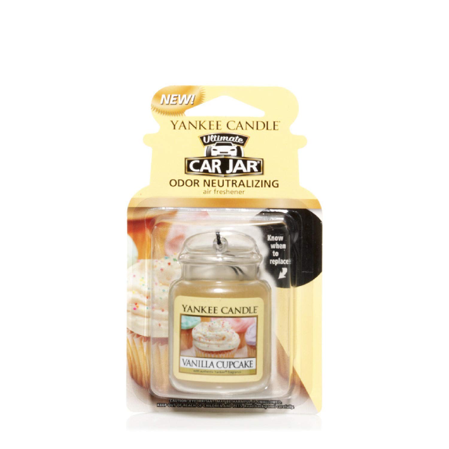 

Yankee Candle Vanilla Cupcake Car Freshener Jar
