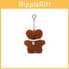 Teddy Jinnew Bear Plush Pendant Pearl Necklace Heart Shaped Design For Decor Bag