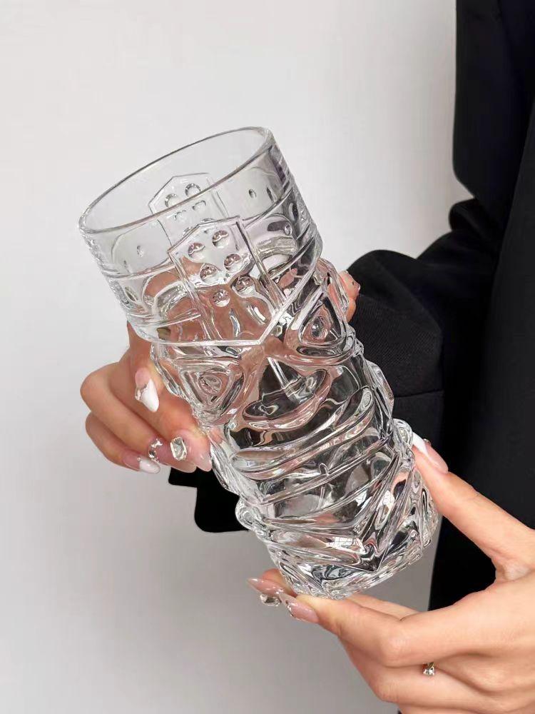 Crystal Glass Bar Grimace Glass, Hawaiian Cocktail Glass, Tiki Juice Glass, Creative Lifestyle Glass