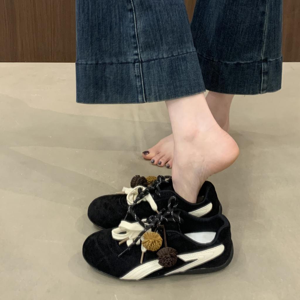 Korean Version of Retro Casual Moral Training Shoes Women's 2025 Autumn New Racing Shoes Are Very Good-looking and Popular Sports Forrest Gump Shoes
