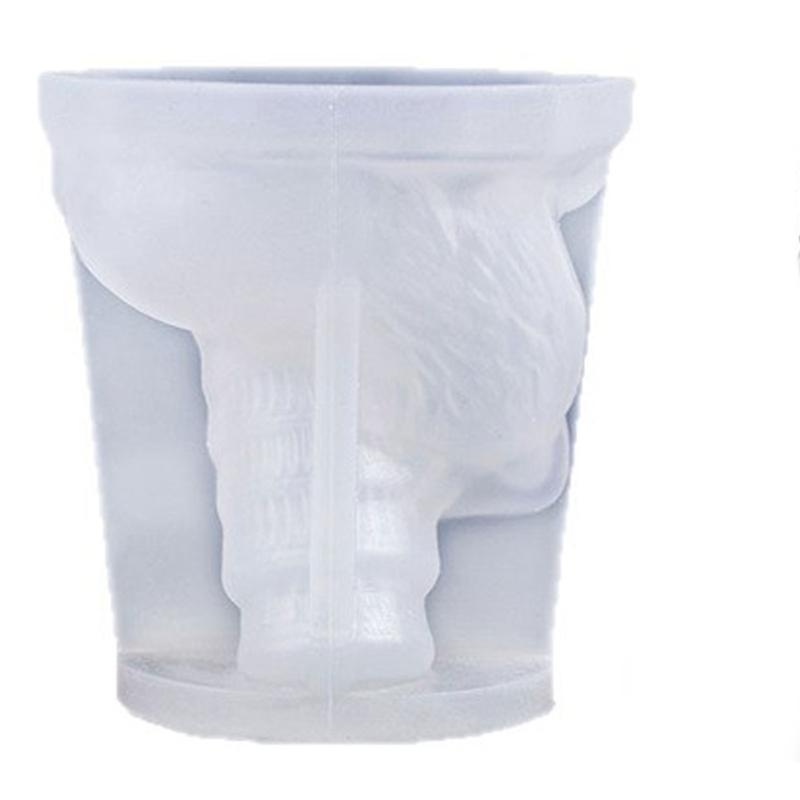 Unique Wolf With Leaning Tower Designs Food Grade Silicone Candle Making Mould For Handmade Gift