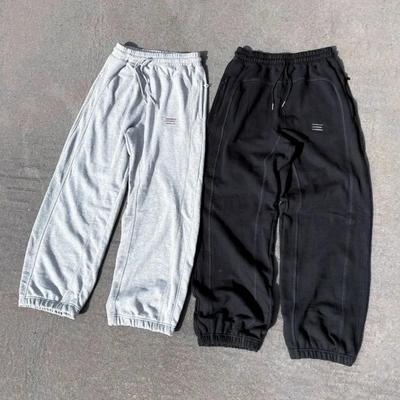 Calças Masculinas ZYLLO Y2k Versão Coreana de Moda Streetwear Casual Soltas de Perna Larga Gótico Harajuku Casal Retrô Soltas Calças de Moletom Femininas