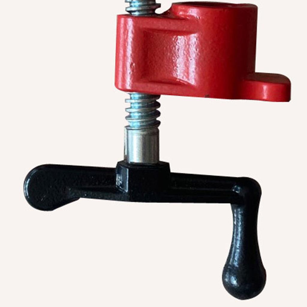 3/4in Heavy Duty Pipe Clamp Malleable Iron Water Pipe Clip for Woodworking Panel Slot Carpenter