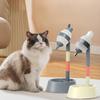 Distributore d'acqua per animali domestici, ciotola per cani, ciotola per gatti, borraccia verticale per cani, alta velocità, distributore d'acqua con pallina da leccare
