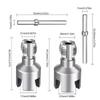Pipe Thread Cutting Tool,Pipe Threading Tool for Internal & External PVC Plastic Pipe 1/2" 3/4" Pipe Threader