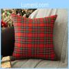Plaid Pillow Christmas Cases Cushion Cover Bed Sofa Throw Pillow Zipper Cover