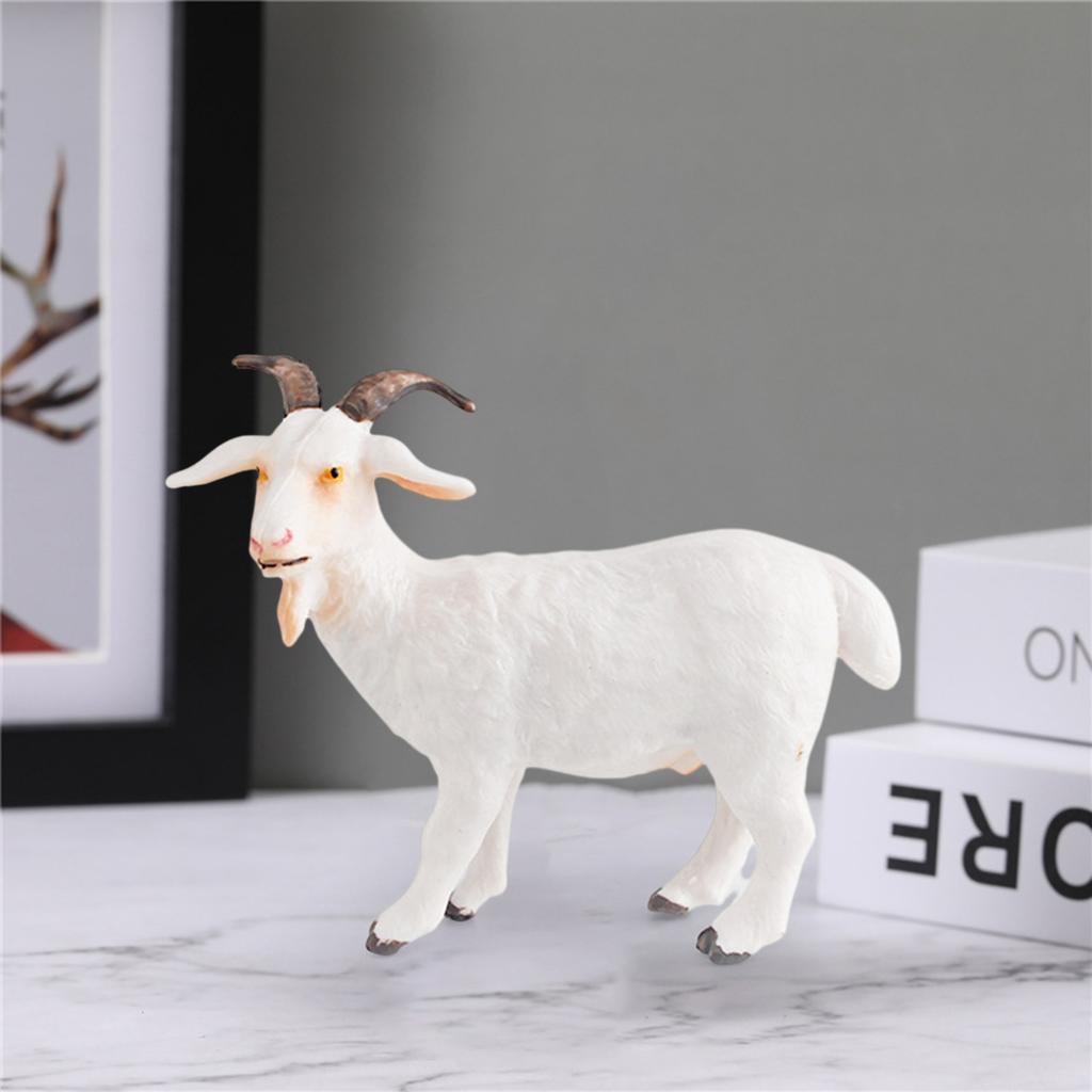 Animal Figurine Realistic Alpaca Goat Deer Ostrich Horse Forest Woodland Creatures Figure Kids Educational Wild Animal Toy