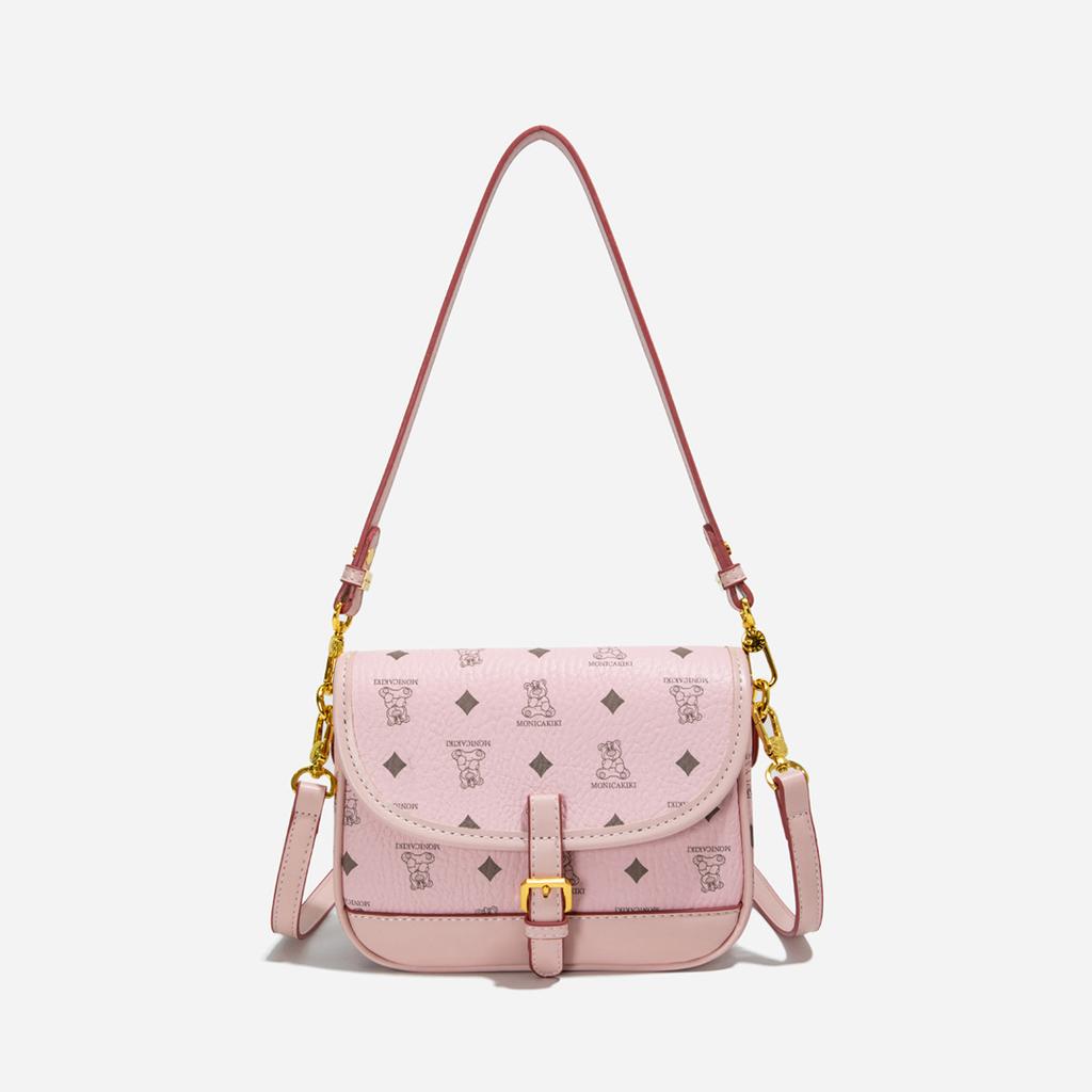 Spring New Fashion Trend Letter Bear Mail Carrier Bag One Shoulder Oblique Span Women's Bag
