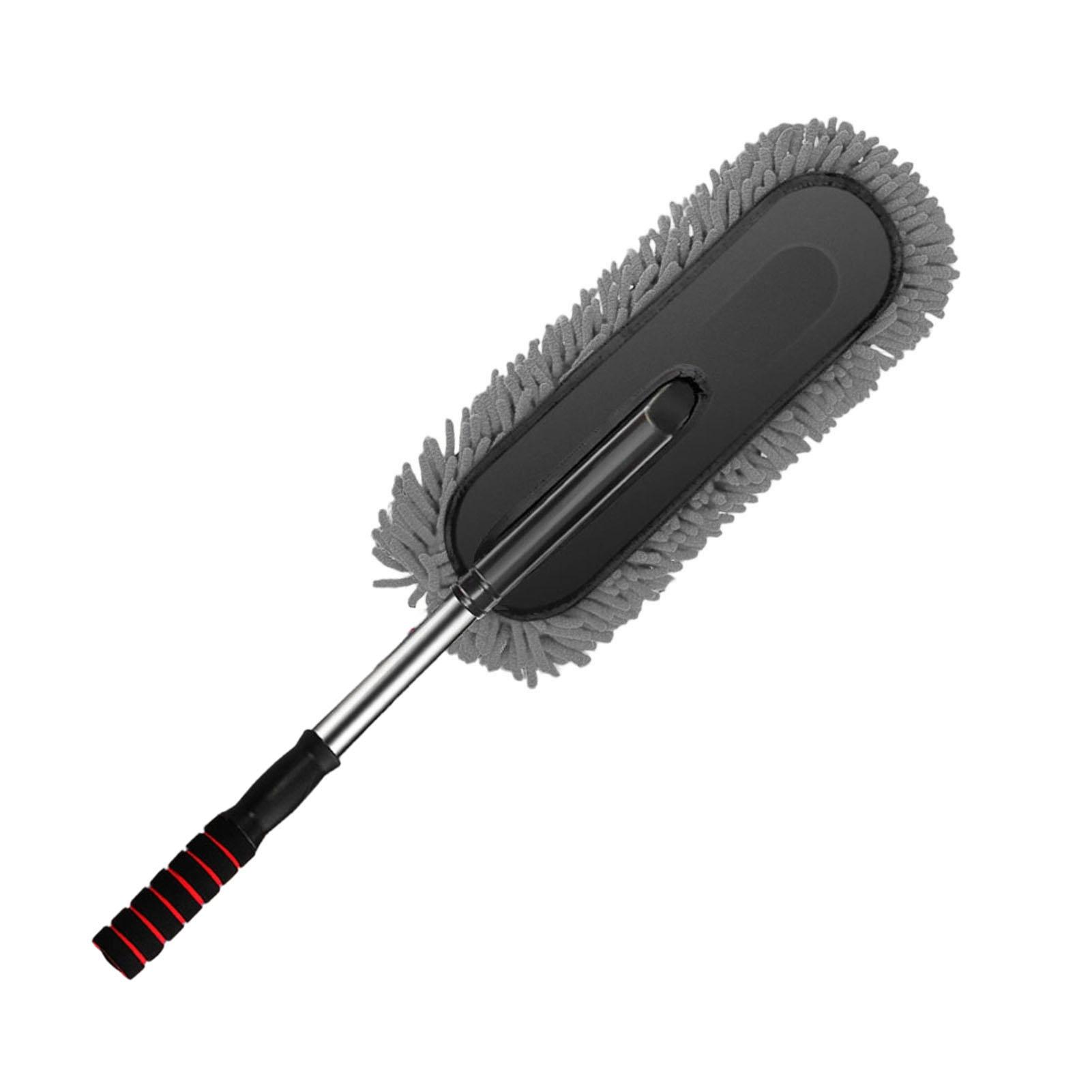 

Car Duster Extendable Handle Soft Dust Brush Multifunctional Car Dusting Cleaning Tools Grey серый
