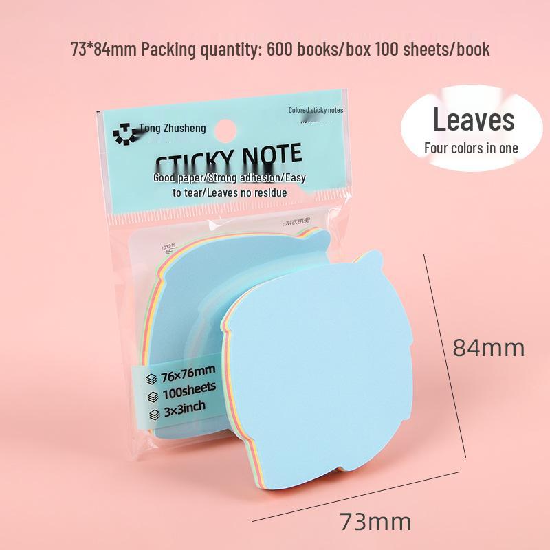 Heart-Shaped Colorful Sticky Notes for Students - Creative Index Memo Pads