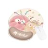Women's Cute Monster Non-Slip Thick Wrist Rest Mouse Pad for Office or Laptop Use