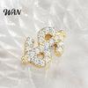 Hypoallergenic Earrings 1 Pair Rhinestone Money Stud for Women, Glittering Shiny Zircon Studs Sign Earrings, Jewelry Gift Teens Girls, Ladies