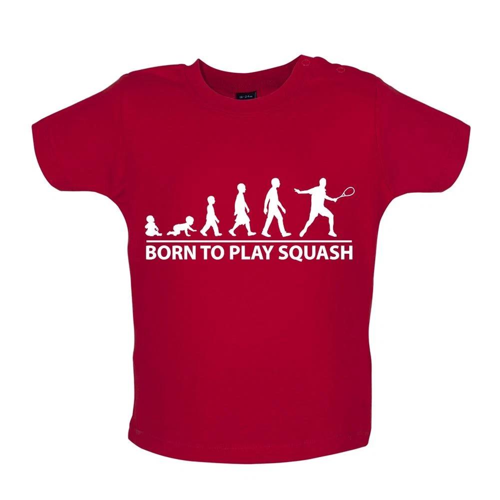 

Born to Play Squash - Baby T-Shirt / Bodies - Hobby Sports Player Team 160