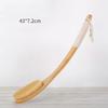 17.71-inch Natural Boar Bristle Non-Slip Long Handle Bath Brush, Curved Handle Shower Exfoliating Brush, Back Exfoliating Set, Includes Pumice Stone (