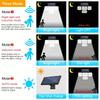 333LED Solar Powered Outdoor Light Motion Sensor with Remote Security Street Lamp Adjustable Waterproof Garage Garden Patio