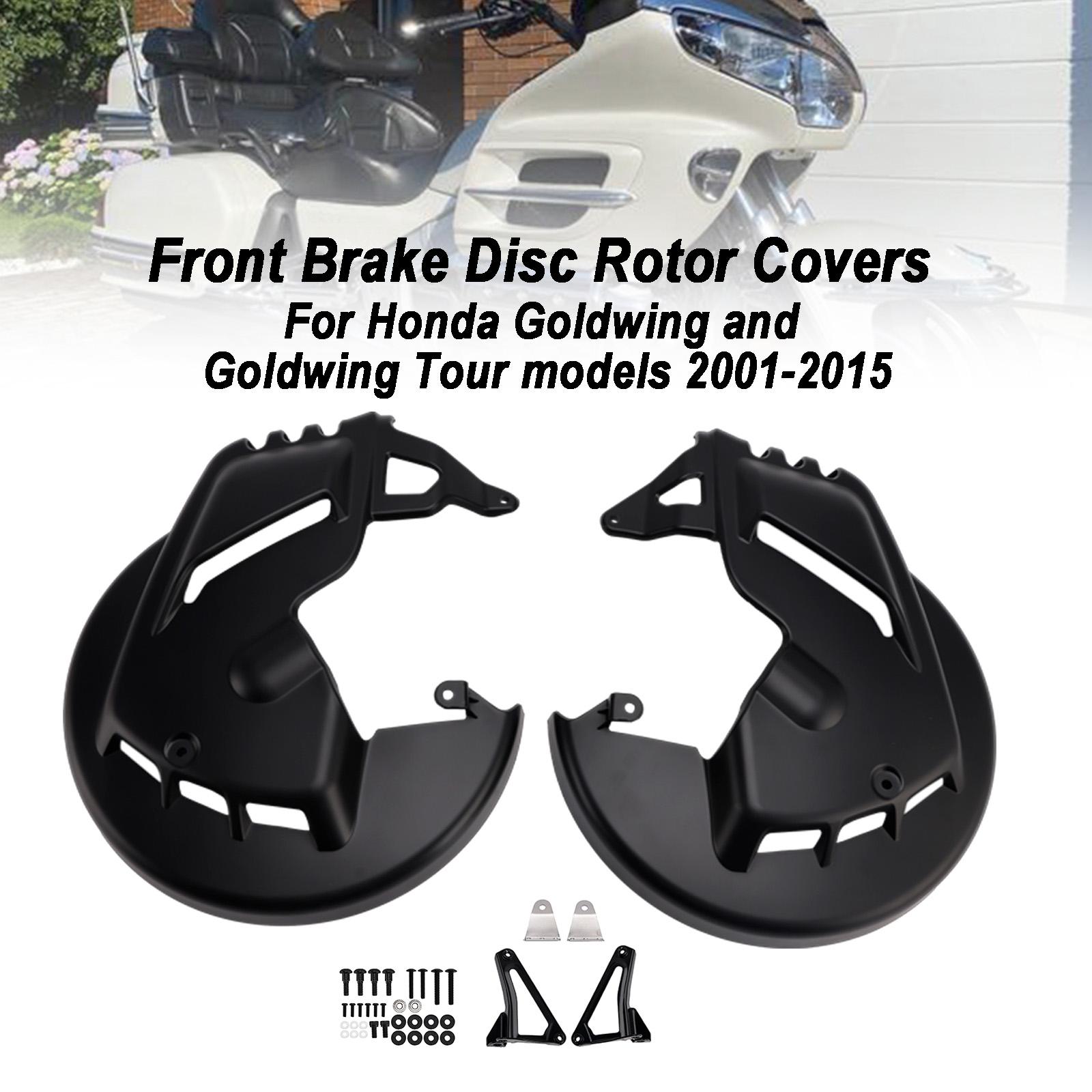 

Front Brake Disc Rotor Covers For Honda Goldwing GL1800 F6B 01-15 Matte Black