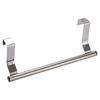 Creative Stainless Steel Single Pole Towel Rack No Punch Cabinet Door Back Rag Hanger Multi-purpose Bathroom Towel Bar