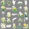 50 Dandelion Graffiti Stickers Personalized Small Fresh Plant Flowers Decoration Mobile Phone Water Cup Waterproof Stickers