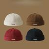 Letter Embroidery Docker Cap Without Visor Brimless Caps Solid Colors Retro Beanie Hat Adjustable Hip Hop Fashion Street