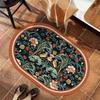 Nordic Flower Diatom Mud Floor Mat Bathroom Non-Slip Absorbent Floor Mat Household Toilet Quick Drying Easy Care Floor Mat