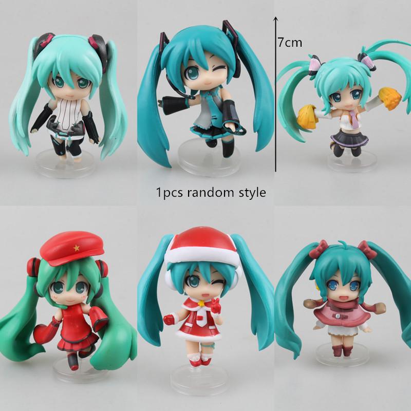 Multiple options Hatsune Miku Anime Action Figures Rin Len Kaito PVC Singer Model Ornament Toys For Kids Birthday Gift