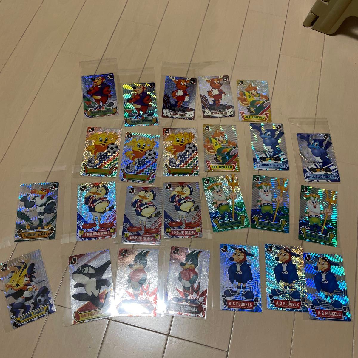 Used J League mascot cards bulk sale 21 pieces YOMIURI VERDY and others