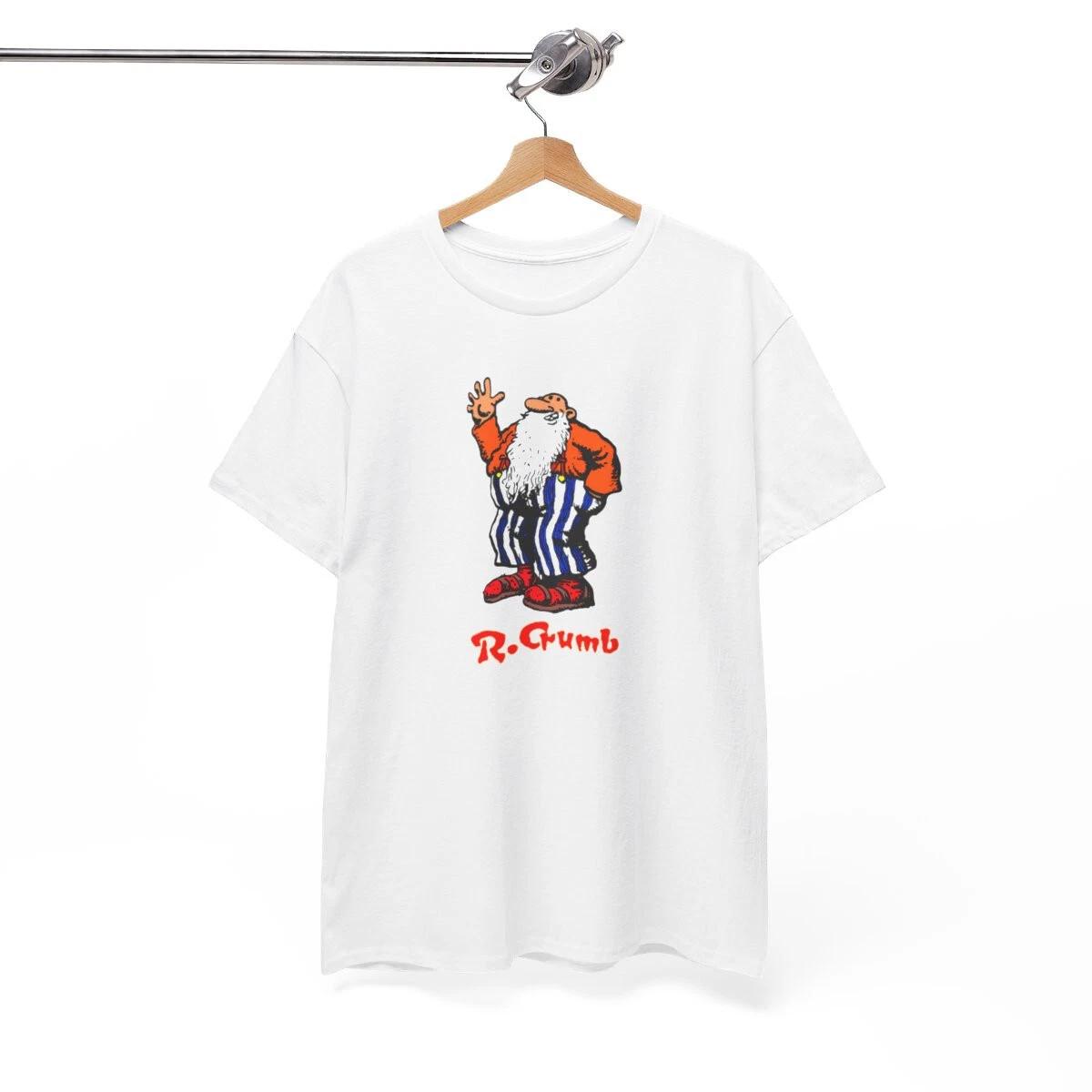Men s and Women s T-shirts Mr. natural r. crumb comics white heavy cotton M