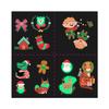 Christmas Luminous Tattoo Stickers: Santa Claus & Cartoon Designs for Kids