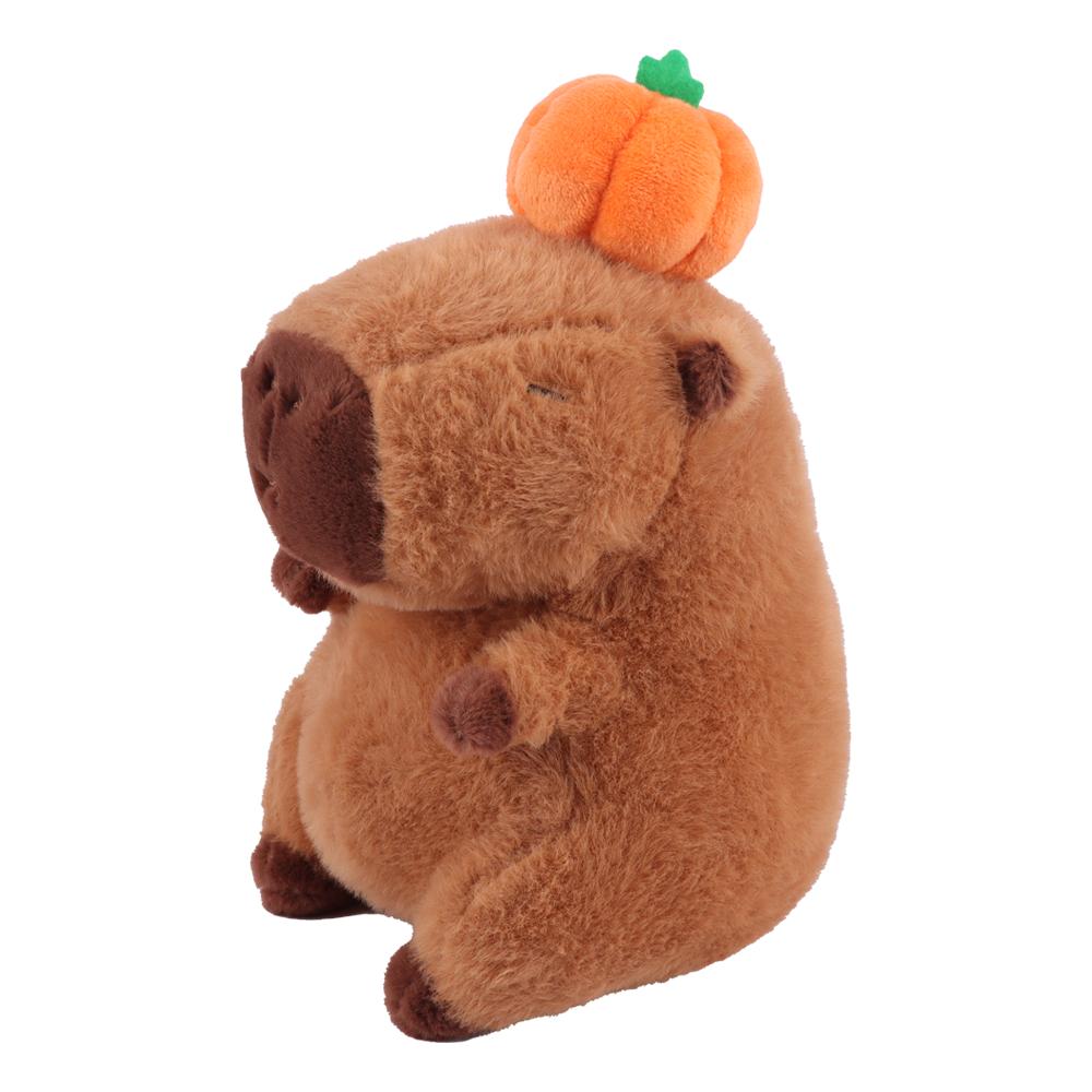 Spooky Holiday Pumpkin Kapibala Capybara Plush Toy Adorable Doll Boys Girls Anime Plush Doll Gentle Plush Anime Cartoon Spooky Holiday Xmas Present