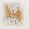 100Pcs Daisy Flower Disposable Bamboo Food Picks Dessert Fruit Forks Kids Birthday Party Wedding Supplies Baby Shower Decoration