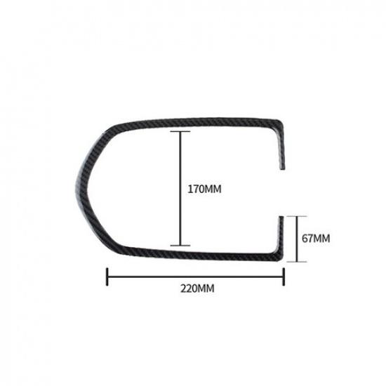 Carbon Fiber Interior Reading Light Frame Trim Cover For Porsche Macan 2014-21
