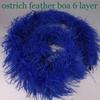 Fluffy Feather Trim For Clothes, Ostrich Feathers, Fluffy Boa, Shawl, Wedding Dress Decor, 2M Thick, 6 Layers