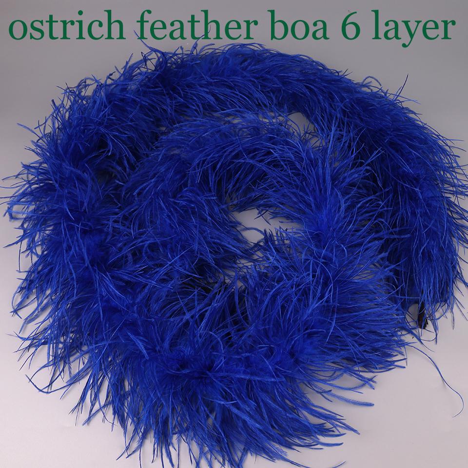 Fluffy Feather Trim For Clothes, Ostrich Feathers, Fluffy Boa, Shawl, Wedding Dress Decor, 2M Thick, 6 Layers