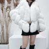 Fashion Sheepskin Coat Genuine Womens Fox Fur Winter