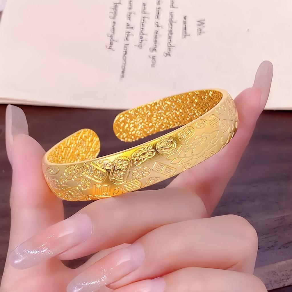 Jin Jiyan Lotus Open Bracelet Women's Niche High-end Feeling